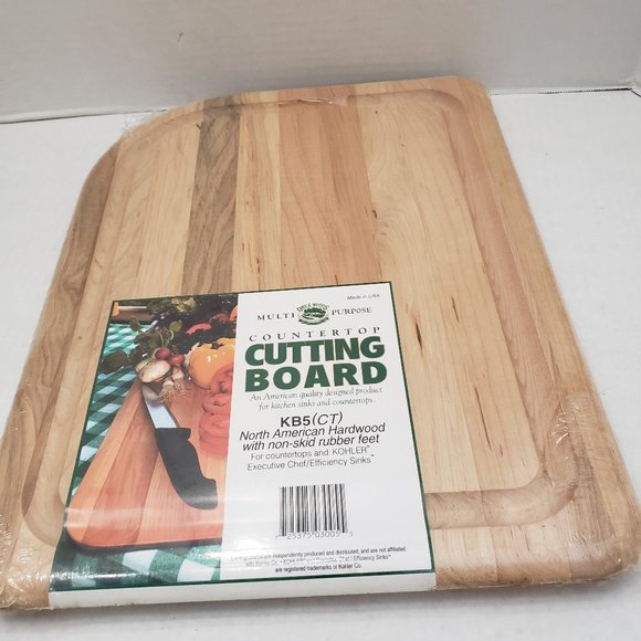 Owen Woods Kitchen Multi Purpose Wood Countertop Cutting Board New